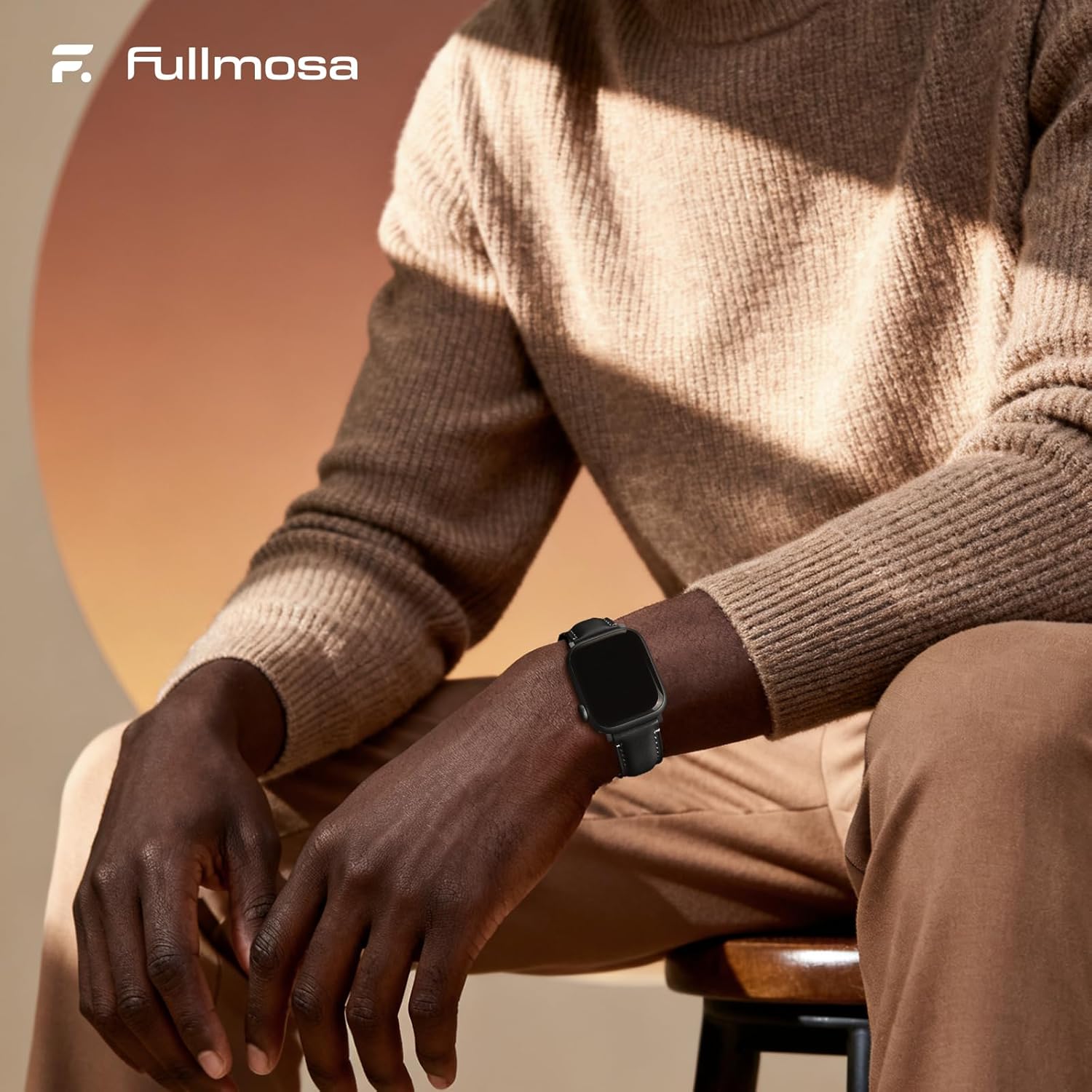 Fullmosa Leather Band Compatible with Apple Watch Bands 49mm 46mm 45mm 44mm 42mm 41mm 40mm 38mm,Top Grain Leather iWatch Straps for Apple Watch Ultra SE Series 11 10 9 8 7 6 5 4 3 2 1 - Image 7