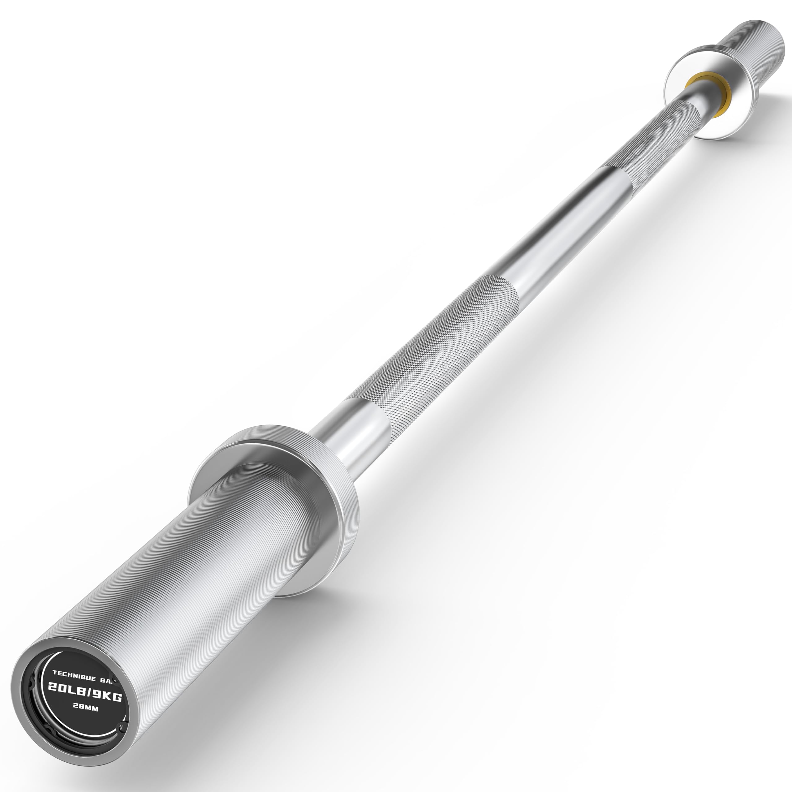 Olympic Barbell 4 ft/5 ft/6 ft/6.5ft/7 ft, 2 Inch Straight Womens Bars, Weight Bar for Strength Training, Weightlifting, Squat, Hip Thrust, Bench Press, Deadlift, 500 lb - 1000 lb Capacity