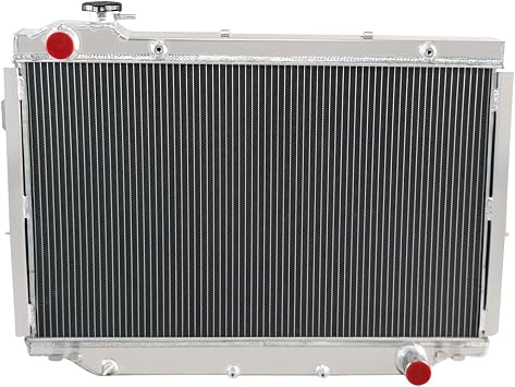 Aluminum Radiator for 1990-1998 Toyota Land Cruiser J8 SUV 4.5 24V FZJ80 HDJ80 SUV 4.2 TD D 24V AWD Diesel 4.2L 4.5L 118kW 123kW Diesel, 90 91 1992 1993 1994 1995 1996 1997 98, 4 Row Radiator