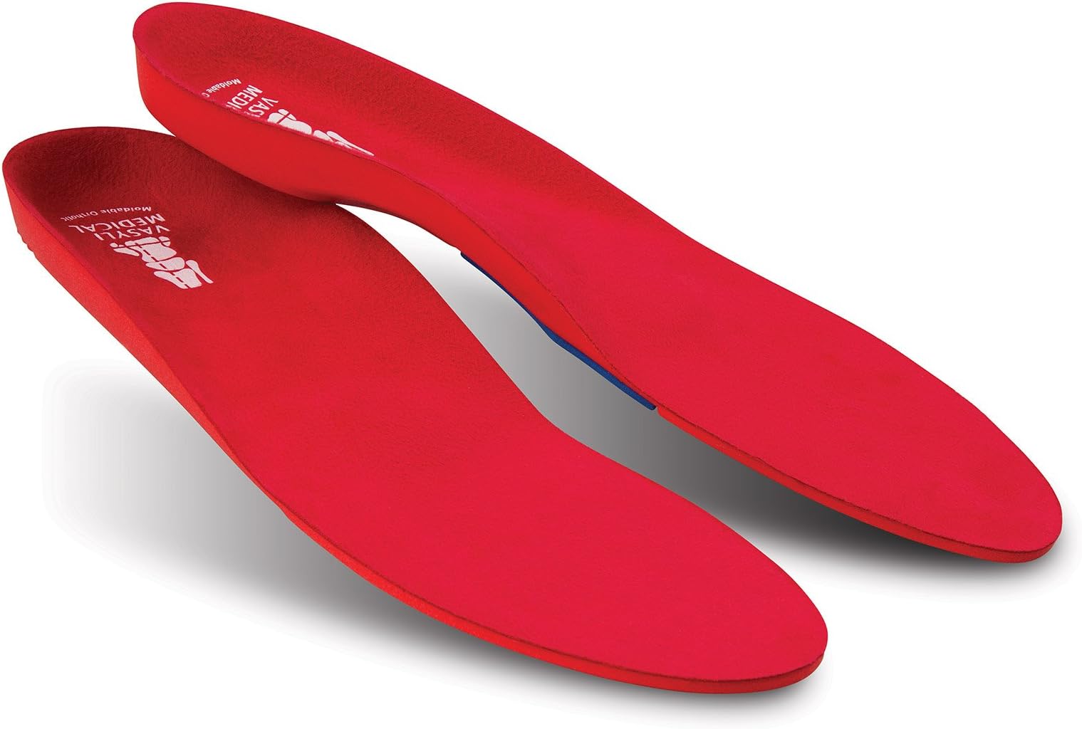Custom Red Full Length Orthotic (38/40 UK 5 - 6.5 Small, Red)