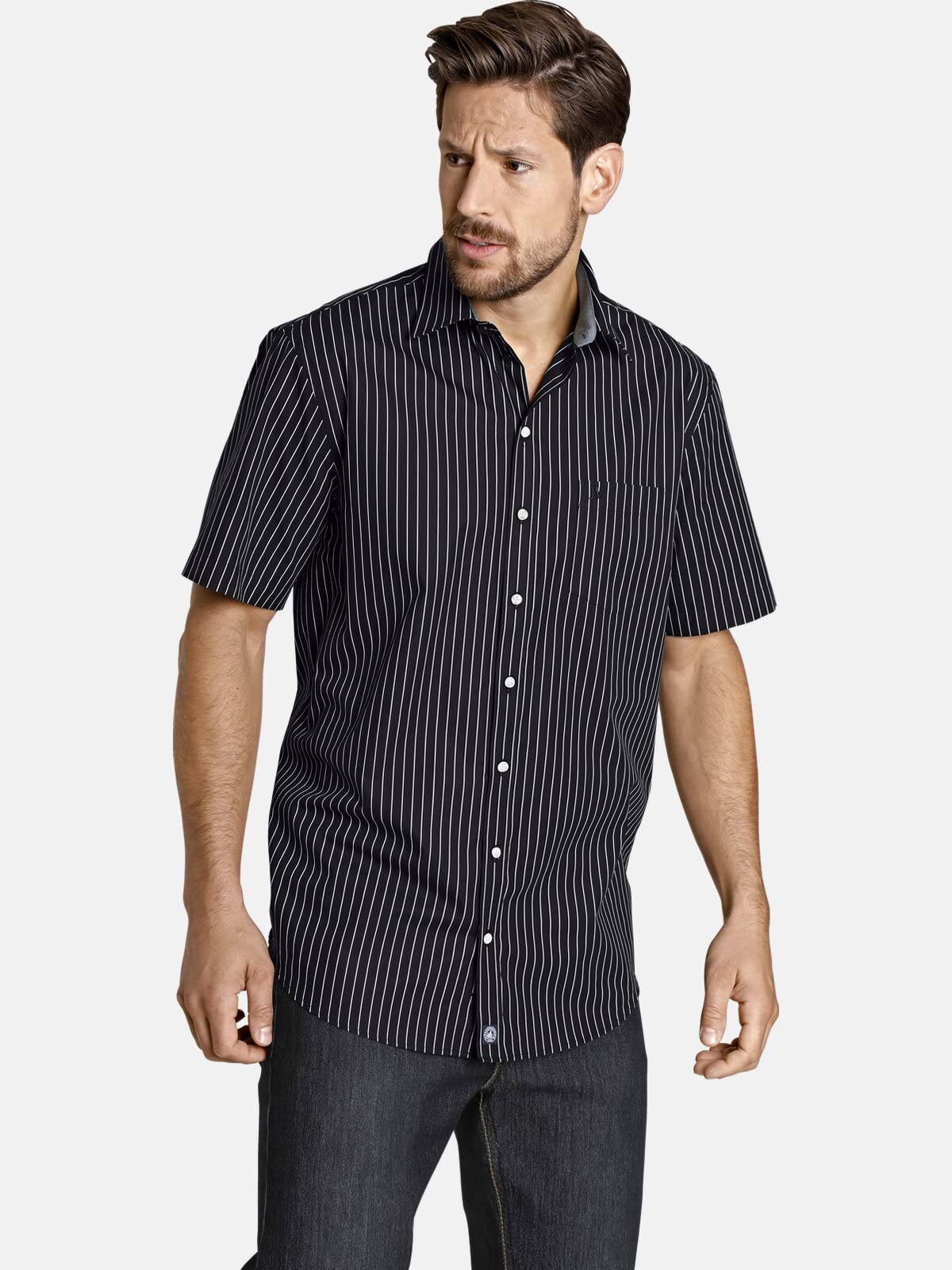 Jan Vanderstorm Perttu - Camisa de manga corta para hombre