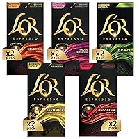 L'OR - Capsule Caffè Espresso Confezione Mista - Variety Pack Grand Origins