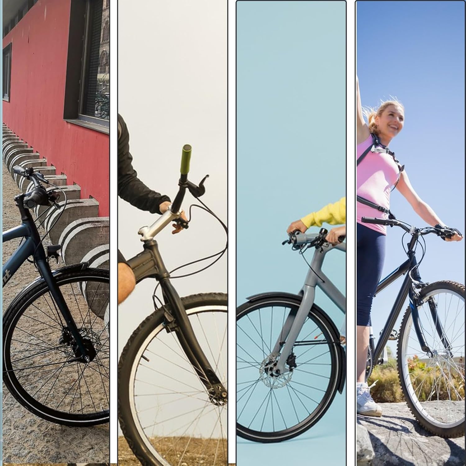 Mountain Bikes Rigid Forks 26/27.5/29" Aluminum Alloy Rigid Disc Brake Bike Forks 1-1/8" Straight Tube Quick Release Mountain Bikes Hard Front Fork