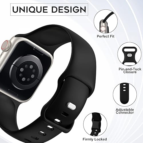 Miniatura 7 de ZALAVER Correas compatibles con Apple Watch de 1.575 pulgadas, 1.496 pulgadas, 1.614 pulgadas, 1.654 pulgadas, 1.732 pulgadas, 1.772 pulgadas, 1.772