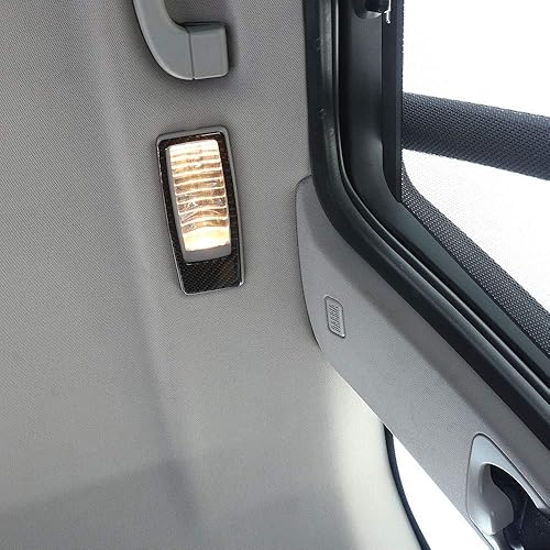 Miniatura 5 de CHEYA - Pegatinas de fibra de carbono suave para lámpara de lectura, para BMW X5 E70 X6 E71 2008-2013 (fila trasera)