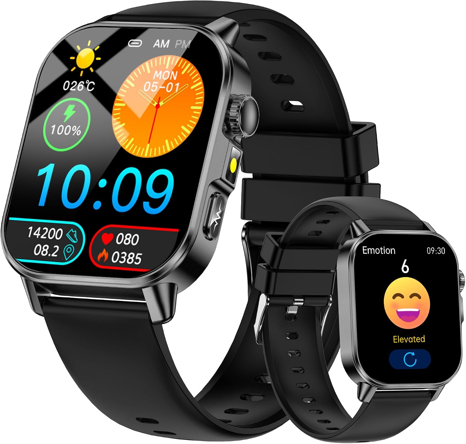 Smart Watch for Men Women, 2.0" HD Display Fitness Tracker with Heart Rate & Blood Pressure Monitor, Blood Oxygen & Sleep Tracker, 136 Sport Modes, IP68 Waterproof Activity Tracker