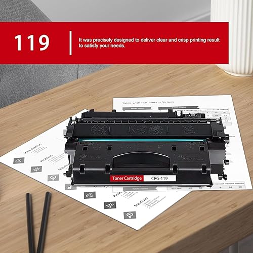 Miniatura 4 de 119 CRG119 Cartucho de tóner negro de alto rendimiento (paquete de 1) – Reemplazo de tóner compatible con PINOS 119 para impresora Canon 119 Toner