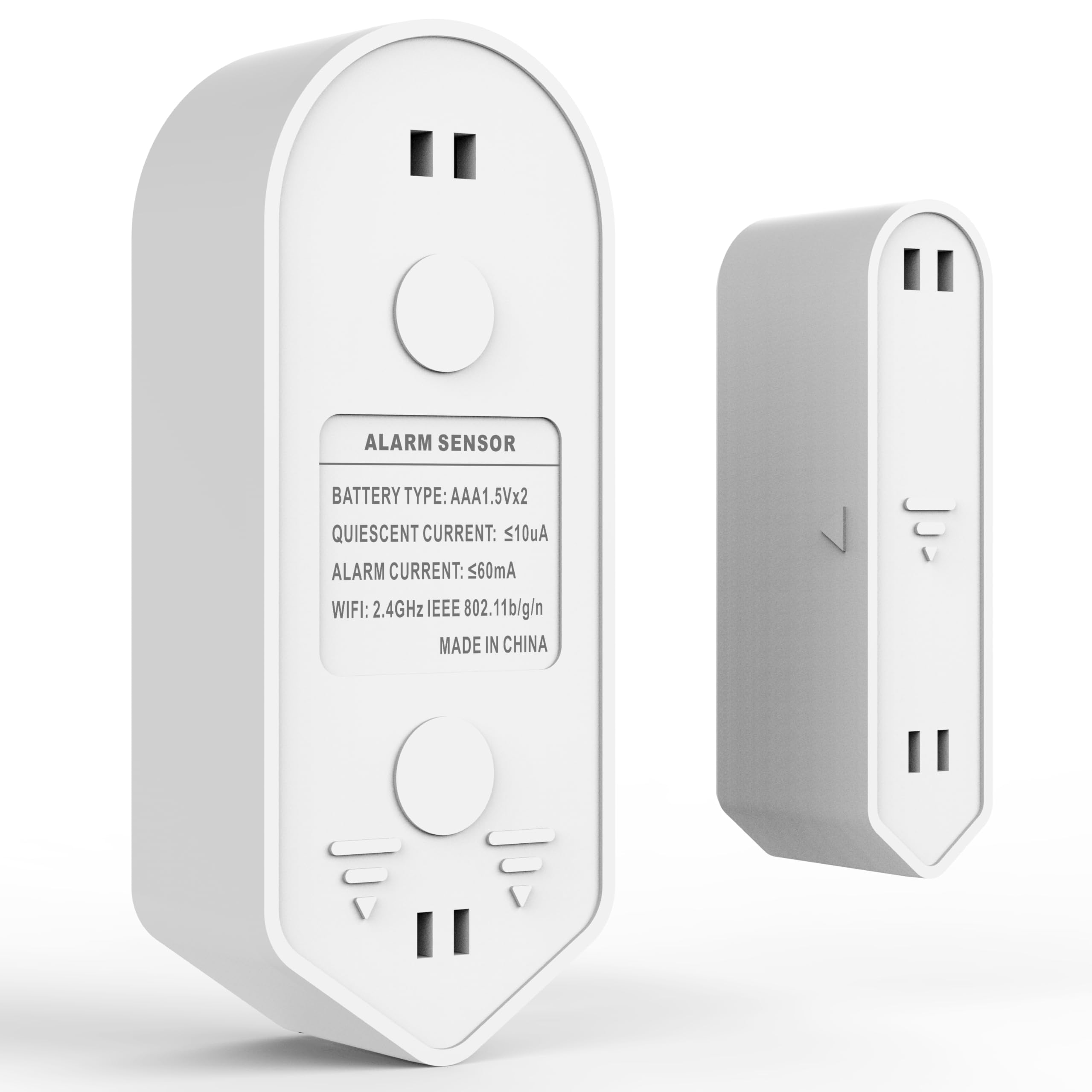UHPPOTE czujnik kontaktowy drzwi Otwórz detektor okna 2,4 GHz WiFi bezprzewodowy z powiadomieniem o aplikacji Tuya Phone - Nie wymagany hub - kompatybilny z asystentem Alexa Google (opakowanie 2)