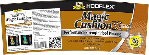 Vista 2 de Absorbine Hooflex Magic Cushion Xtreme - Embalaje para pezuñas, formulado veterinariamente, alivio fuerte, de acción rápida, reduce el calor