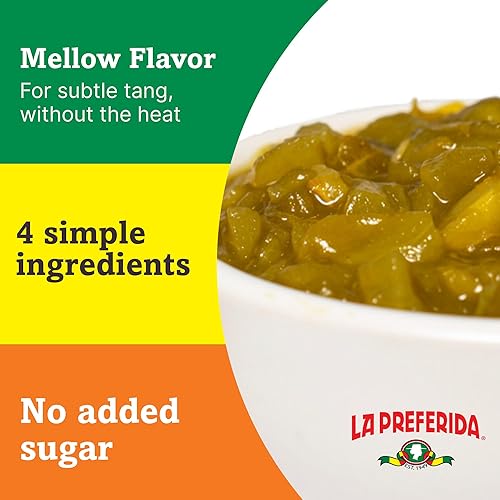 Miniatura 4 de La Preferida Chiles verdes orgánicos, en dados suaves, 4 oz (12)