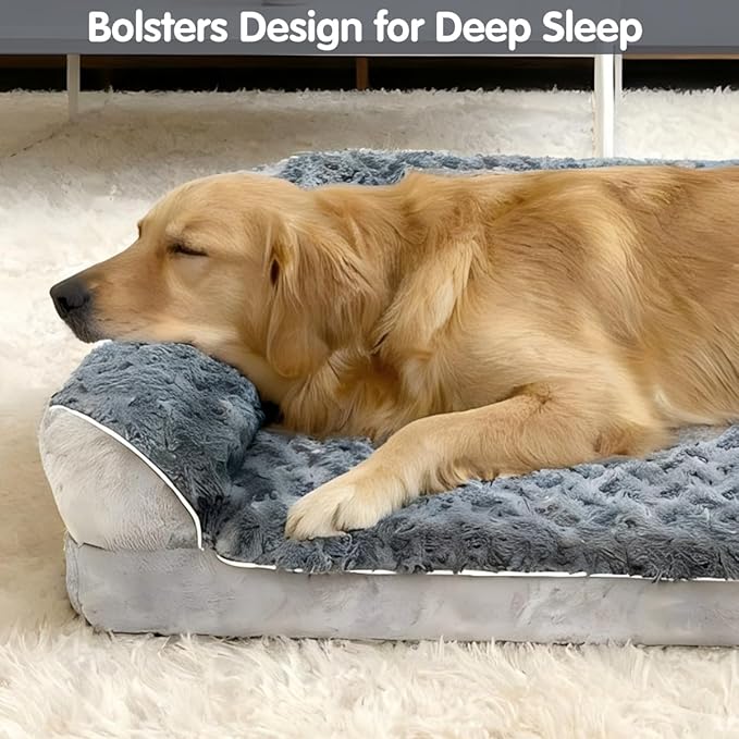 Cama Ortopédica para Perro Grande con Almohadón y Funda Lavable miniatura 7