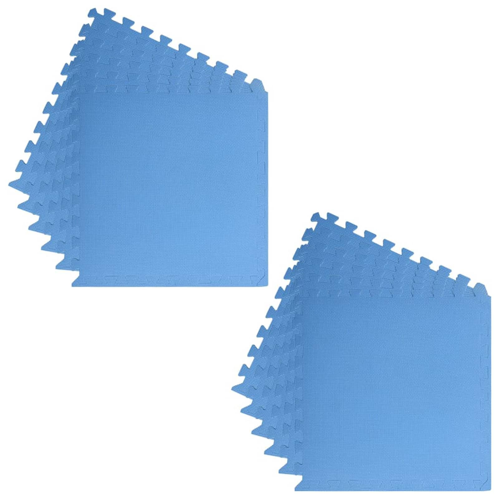 Mats de Ejercicio en Rompecabezas 12 pcs Azul 4,32 ㎡ Espuma EVA,Deportes,Fitness y musculación,Esteras para Equipos de Gimnasia,3.75kg-3433274