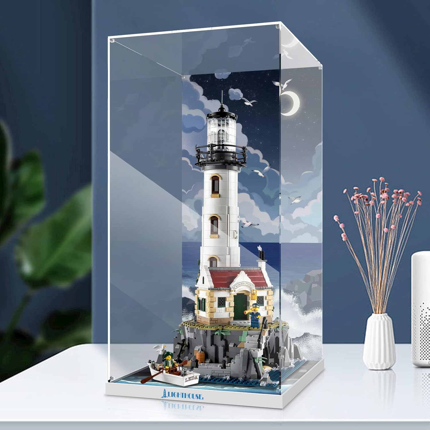 Acrylic Display Case for Lego 21335 Motorized Lighthouse; ONLY Display Case, The Model NOT Included