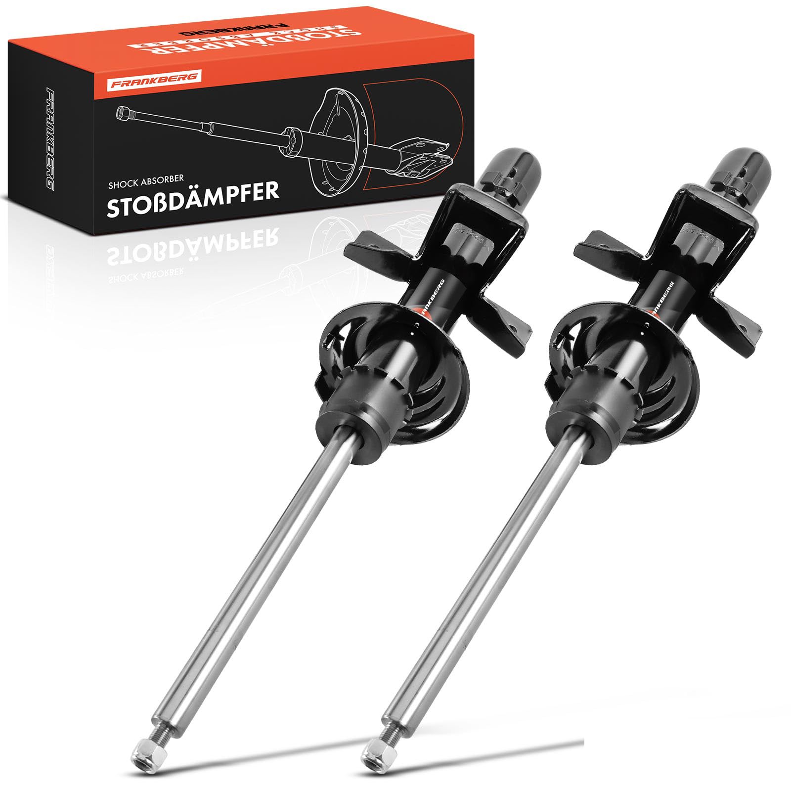 Frankberg 2 amortiguadores traseros de 600 mm de presión de gas 1306196 | Compatible con: Mondeo III Berlina B4Y, Mondeo III B5Y