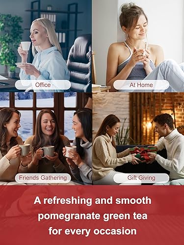 Vista 128 de TeeLux Bolsas de té verde, té verde puro natural, súper antioxidante, cafeinado, 100 bolsas de té para apoyar la salud general