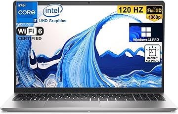 15 Business Laptop DC15250, Intel 10-Core i7-1355U(Up to 5.0GHz), 32GB RAM, 1TB SSD, 15.6" 1080p 120Hz Display, Intel UHD Graphics, Windows 11 Pro, WiFi 6, Backlit Keyboard