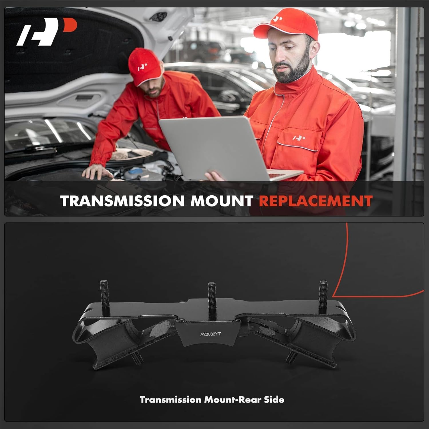 A-Premium Rear Transmission Mount Compatible with Ram 1500 2013-2024, 1500 Classic 2019-2024 3.6L, RWD, Automatic Transmission
