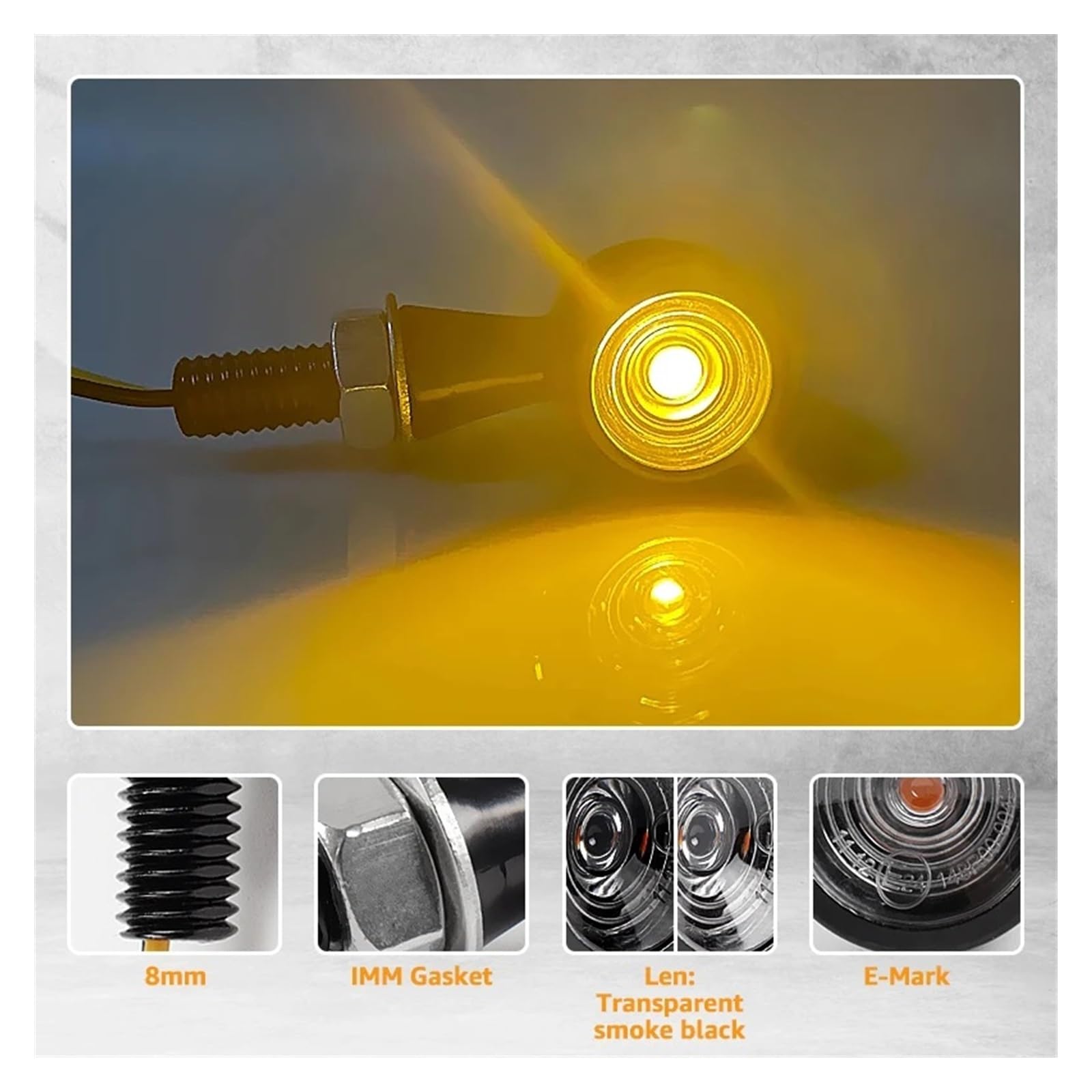 Indicadores de Moto LED señal Giro Motocicleta para Giro luz señal