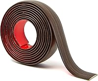Vista 11 de Art3d Tira de transición de vinilo autoadhesiva de 4 pies, divisor plano de tira laminada para unir huecos, transición de umbral de alfombra, Marrón