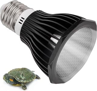 UVB Reptile Light Bulb 10.0, 5W LED High Intensity UV Replacement Lamp Bulbs for Tropical Reptiles Bearded Dragon Hermit Crab Turtle Leopard Gecko Tank Chameleons Iguanas Snake - 1 Pack