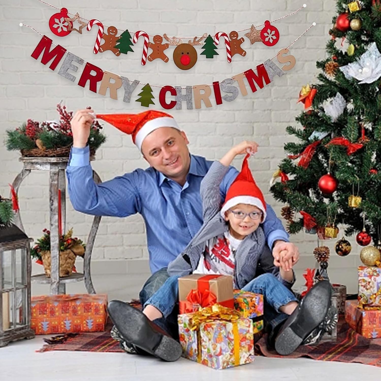 Amazon | VTEERY(みさ) クリスマス 飾り 2セット フェルト クリスマス