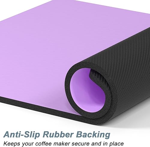 Miniatura 18 de Rnivvi Tapete de café, tapete de café de 12 x 19 pulgadas para estación de máquina de espresso, accesorios y organizador, almohadilla absorbente