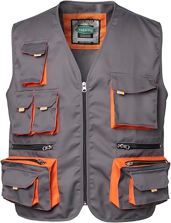 Gilet Cargo Maille Solide: Homme, Fermeture Éclair - Test et Avis