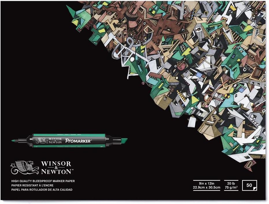Winsor & Newton Bleedproof Marker Paper Pad, 9" x 12"