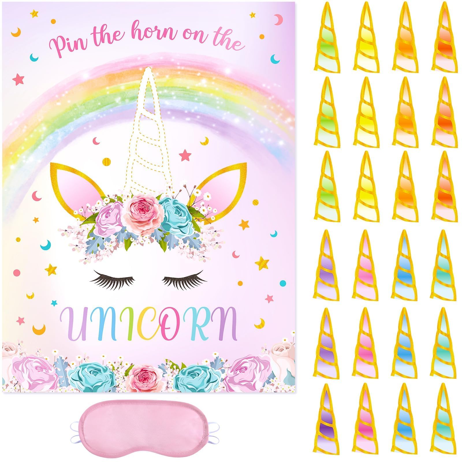 amazon-com-wernnsai-pin-the-horn-on-the-unicorn-unicorn-birthday-decorations-birthday-party-games-for-kids-poster-with-24-horn-stickers-girls-rainbow-party-favors-supplies-home-wall-decor-toys for Free Printable Pin The Horn On The Unicorn Printable Amazon.com: WERNNSAI Pin The Horn on The Unicorn - Unicorn Birthday Decorations Birthday Party Games for Kids Poster with 24 Horn Stickers Girls Rainbow Party Favors Supplies Home Wall Decor : Toys for Free Printable Pin The Horn On The Unicorn Printable