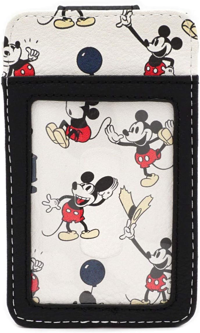 Loungefly Disney Mickey Mouse Balloon All Over Print Card Holder Wallet - Image 3