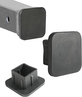 UBOG 2-Inch Silicone Trailer Hitch Cover - Durable Black Receiver Tube Plug for Cars, Trucks, ATVs & Trailers