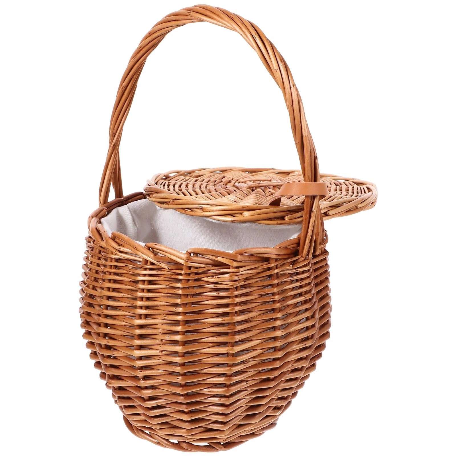 Handwoven Rattan Storage Basket
