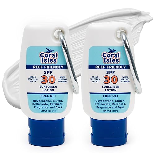 Coral Isles Protector solar SPF 30 Cumple con Hawaii como seguro para arrecifes Sin octinoxato y oxibenzona Protección UVAUVB de amplio espectro