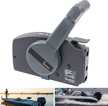 Outboard Remote Control Box, Forward Type, Outboard Side Mount Marine Remote Control Box for 2 Stroke 40/85 HP Yamaha Outboard Engine