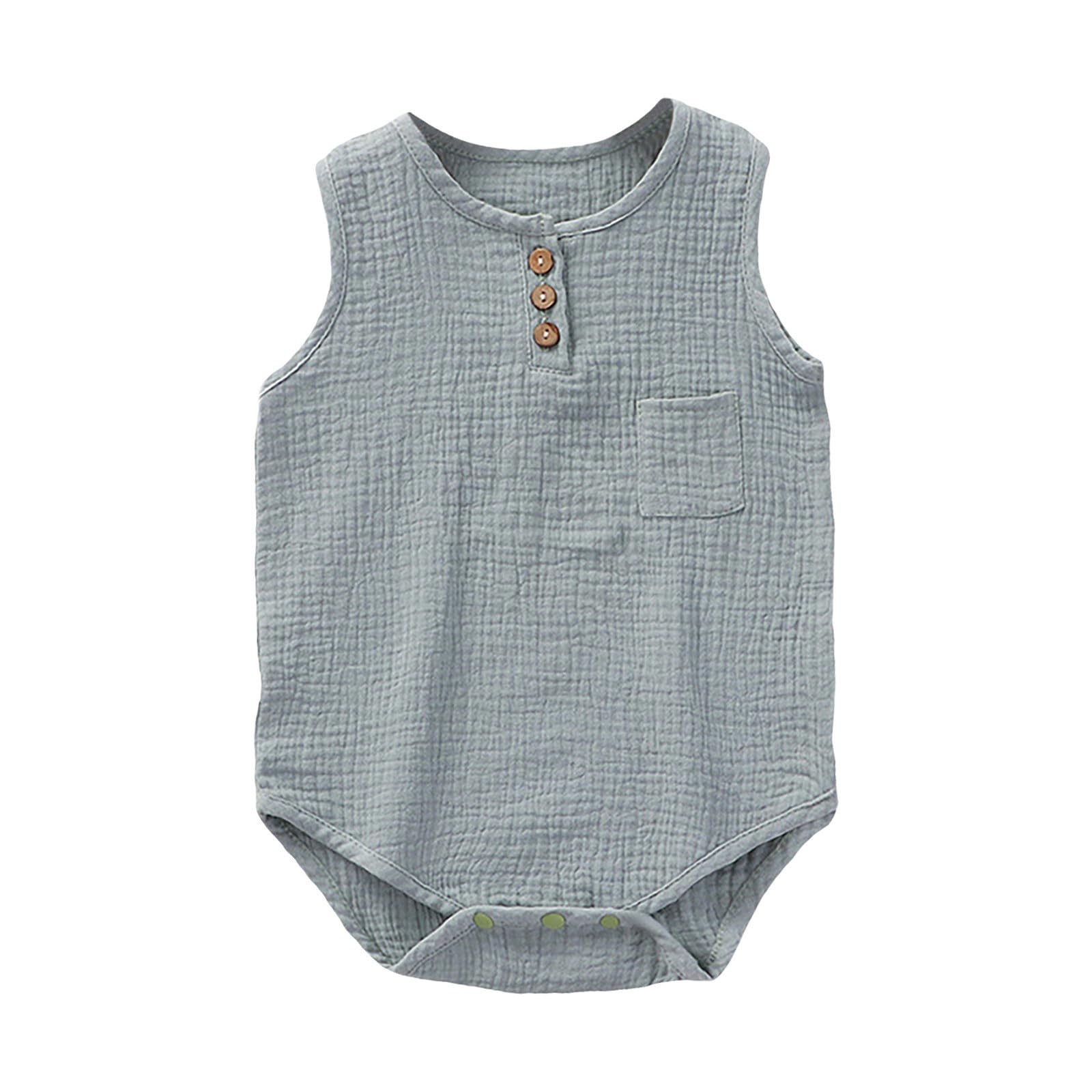 Bodies Bebe Fille - Body D'Été sans Manches pour Bébé Garçon, Combinaison pour Nourrissons De 3 À 24 Mois, Tenue Décontractée, Douce Et Respirante