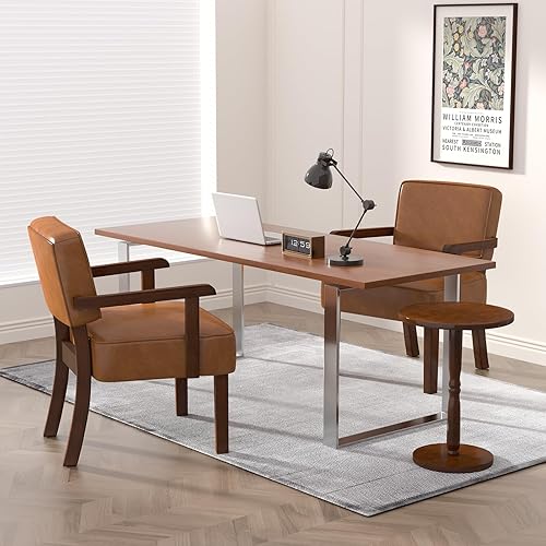 Miniatura 159 de Juego de 2 sillas decorativas con mesa, sillas de sala de estar con asiento suave y reposabrazos para sala de estar, dormitorio, sala de lectura,