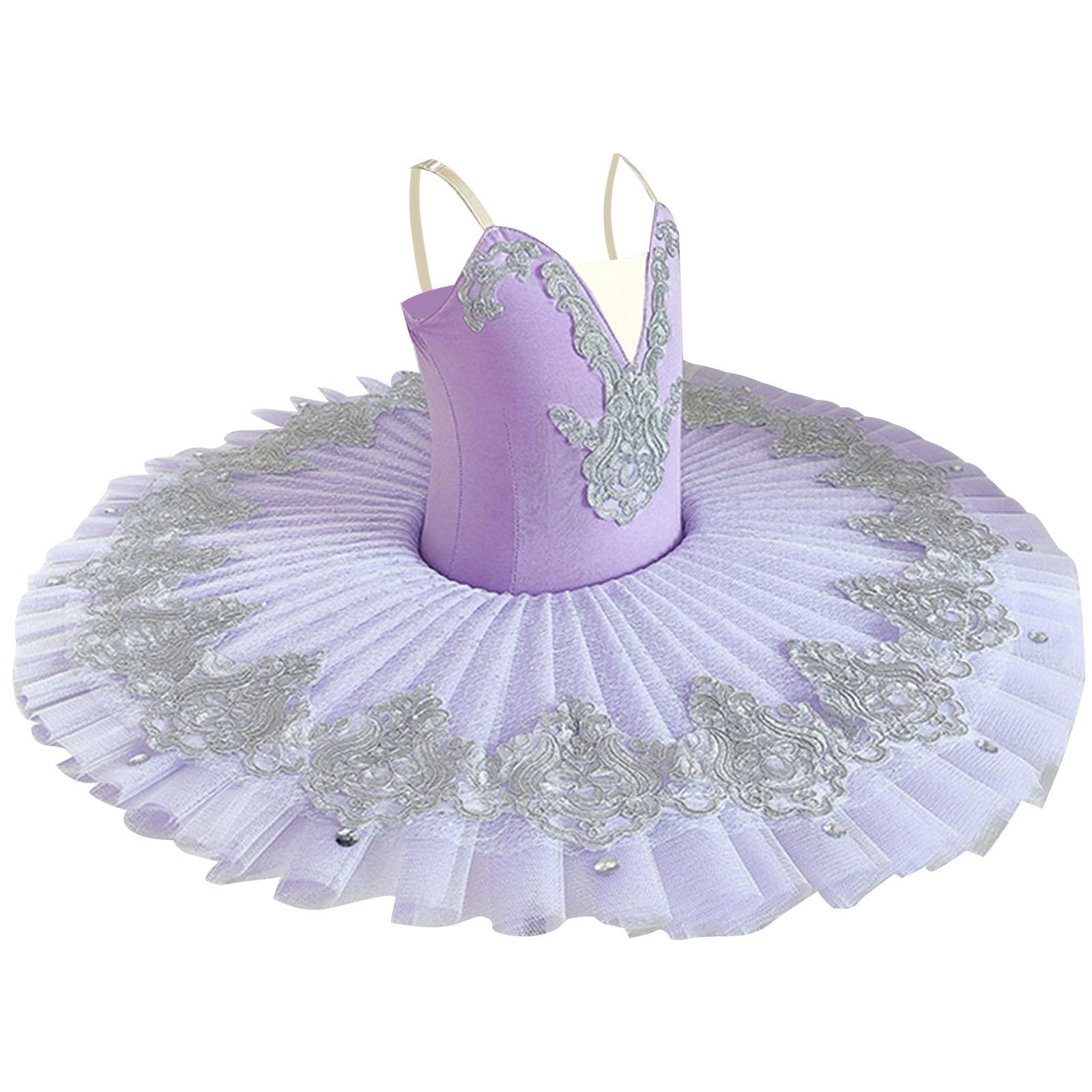 Mädchen Professionell Ballett Tutu Rock Pfannkuchenkleid Puffy Prinzessinnen Kinder Ballerina Tanzen Kostüm