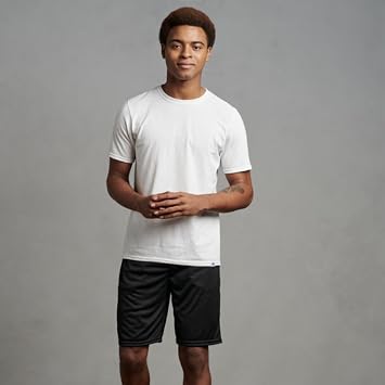 Russell Athletics Men's Dri Power Essential Performance Shorts with Pocket - Workout and Gym Active Wear