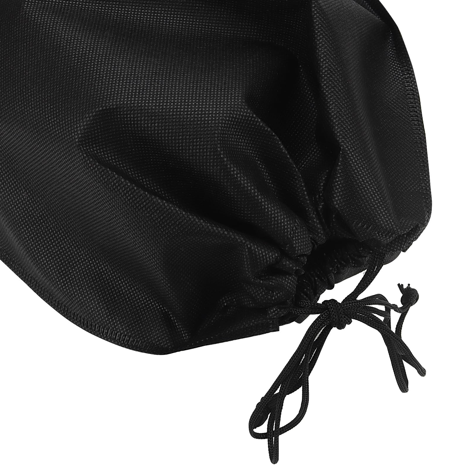 30 Stück Reise Schuhbeutel mit Kordelzug, 44 x 32 cm große Schuhbeutel mit Sichtfenster, Schuh Aufbewahrungstasche, Schwarz Stoff Schuhtasche für Reisen Zuhause