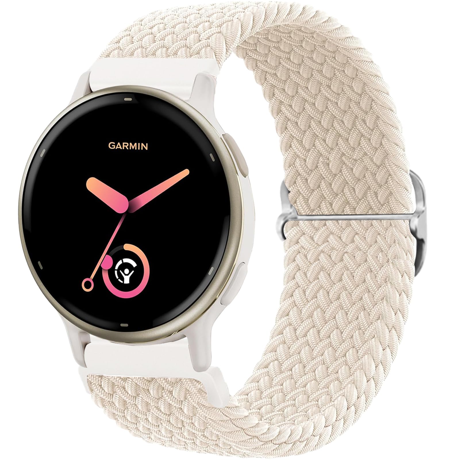 20mm Correa Tela Compatible para Garmin Vivoactive 6/5/3, Venu, Venu sq/sq 2, Forerunner 55/165/245/645/158 Pulseras de Repuesto Nylon para Mujer y Hombre Correas — view 16