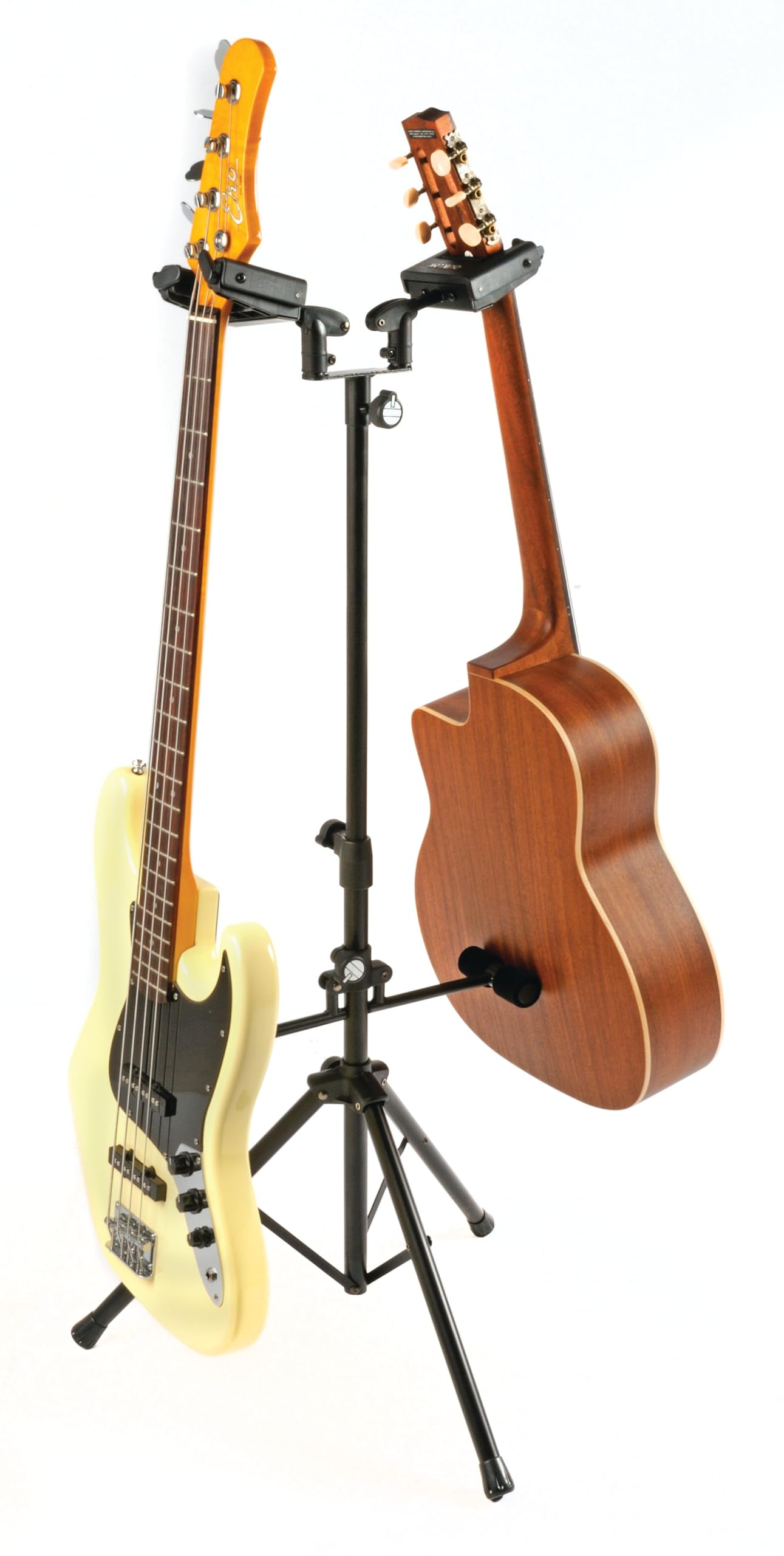 QUIK LOK GS/528 Support universel pour 2 guitares acoustiques/électriques, noir