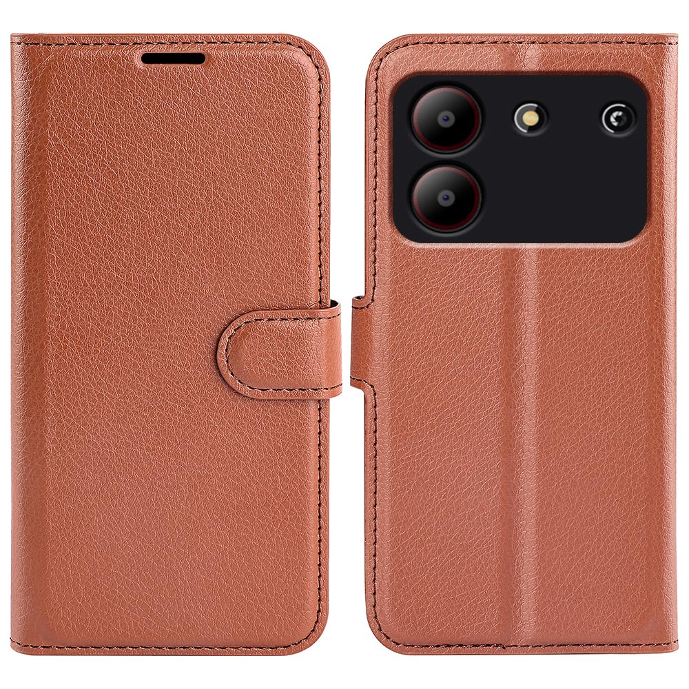 Fertuo Funda Para ZTE Blade A54, Carcasa Libro Con Tapa De Cuero Piel Wallet Case Flip Cover Con Kickstand, Hebilla Magnetica, Ranuras Para Tarjetas Para ZTE Blade A54, Negro