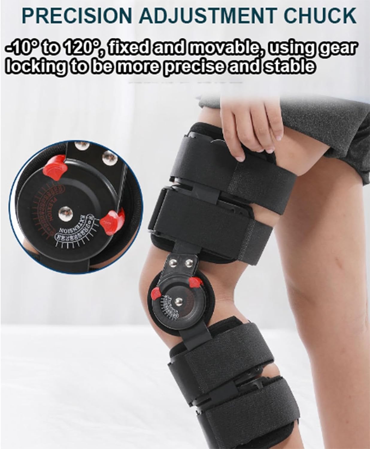 Kids Post OP Hinged Knee Brace ROM Children Knee Immobilizer with Side Stabilizers,Pediatric Medical Knee Brace for Knee Pain Arthritis ACL PCL MCL Meniscus Tear Injuries