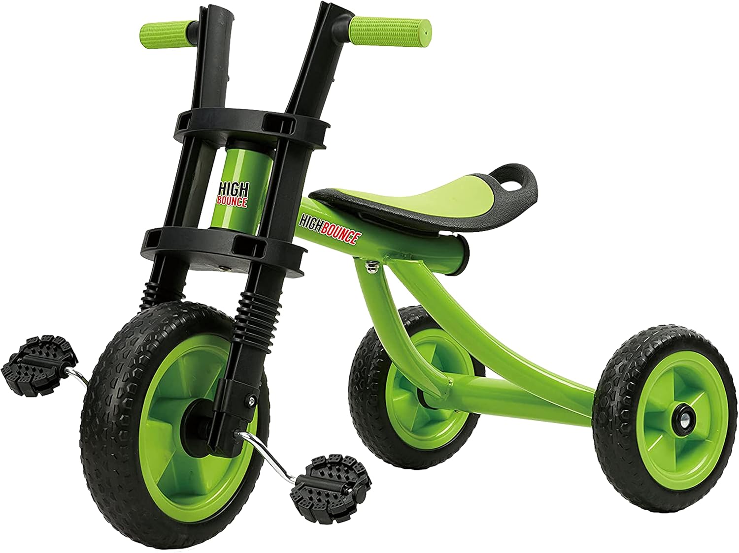 High Bounce Kids Tricycle - Extra Tall 3 Wheel Kids Trike, for Toddlers and Kids Ages 3-6 Adjustable Seat Tricycles, Soft Rubber Handle