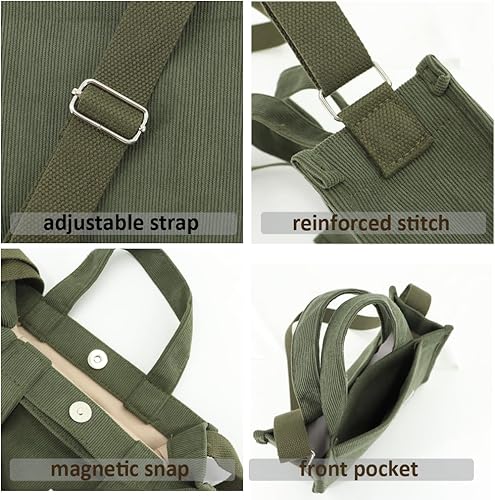 Miniatura 3 de UERRUAM Bolso de mano para mujer, bolsa de pana de trabajo, bolso cruzado para mujer, bolsas de viaje, bolsos de mano para uso diario