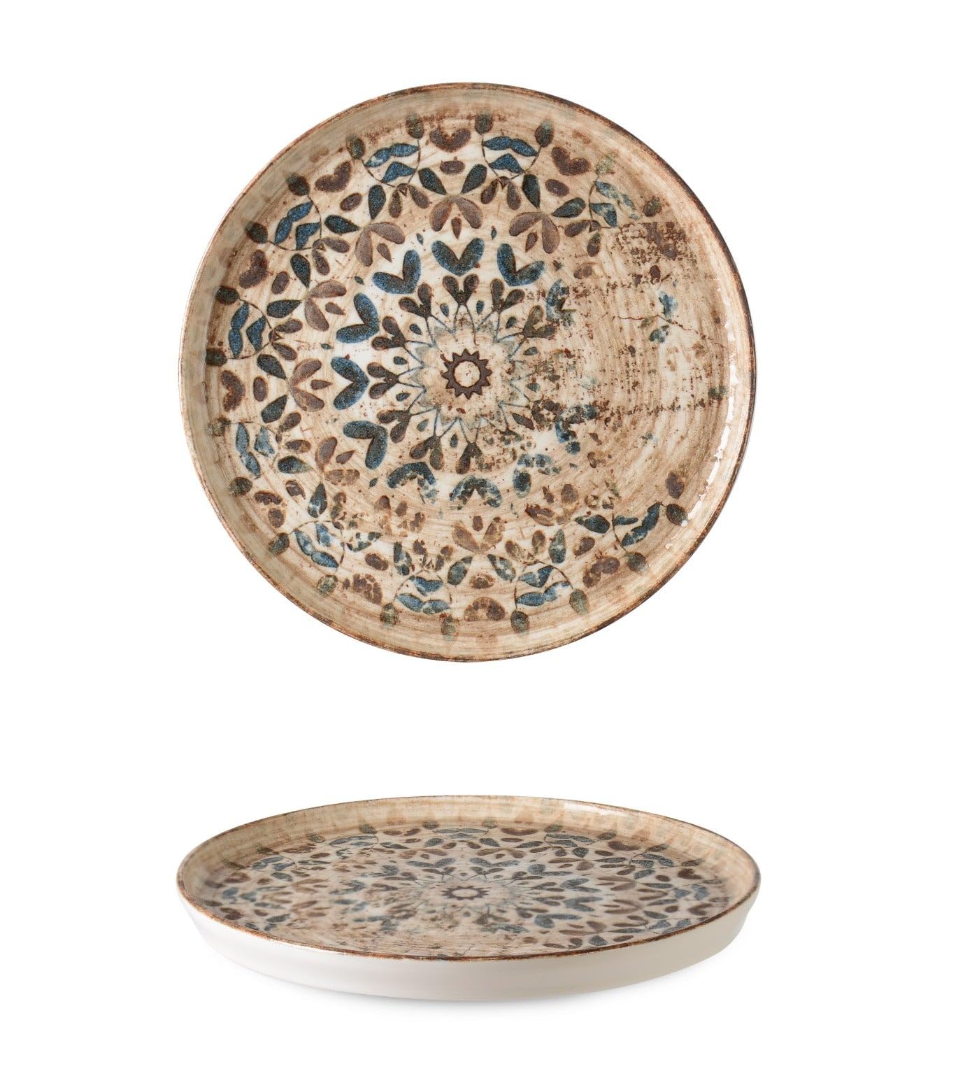 Rinart Desert Plate - Aztec - Porcelain - 17 cm - set of 6