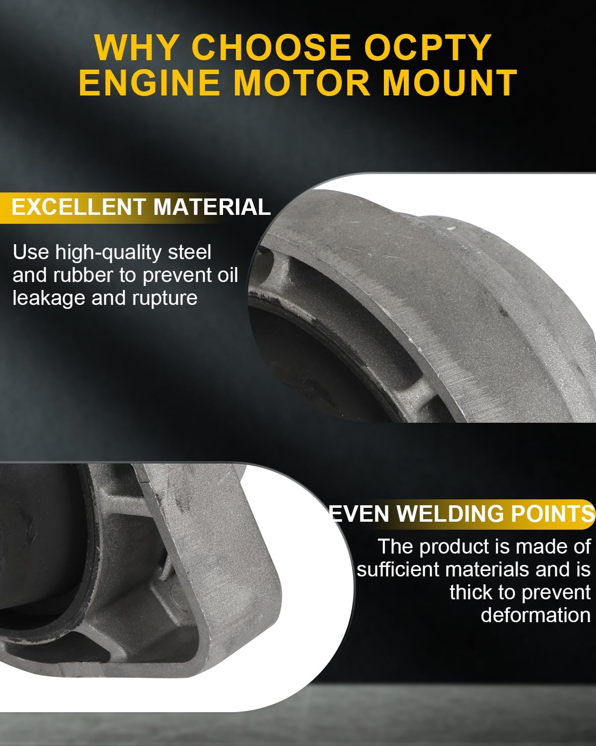 OCPTY 2PCS Front Left and Right Engine Motor Mount Set Compatible for BMW E83 Series X3 2004 2005 2006 2.5L 3.0L, Replace # 2393096492, 2113421295 # A4015, A4016