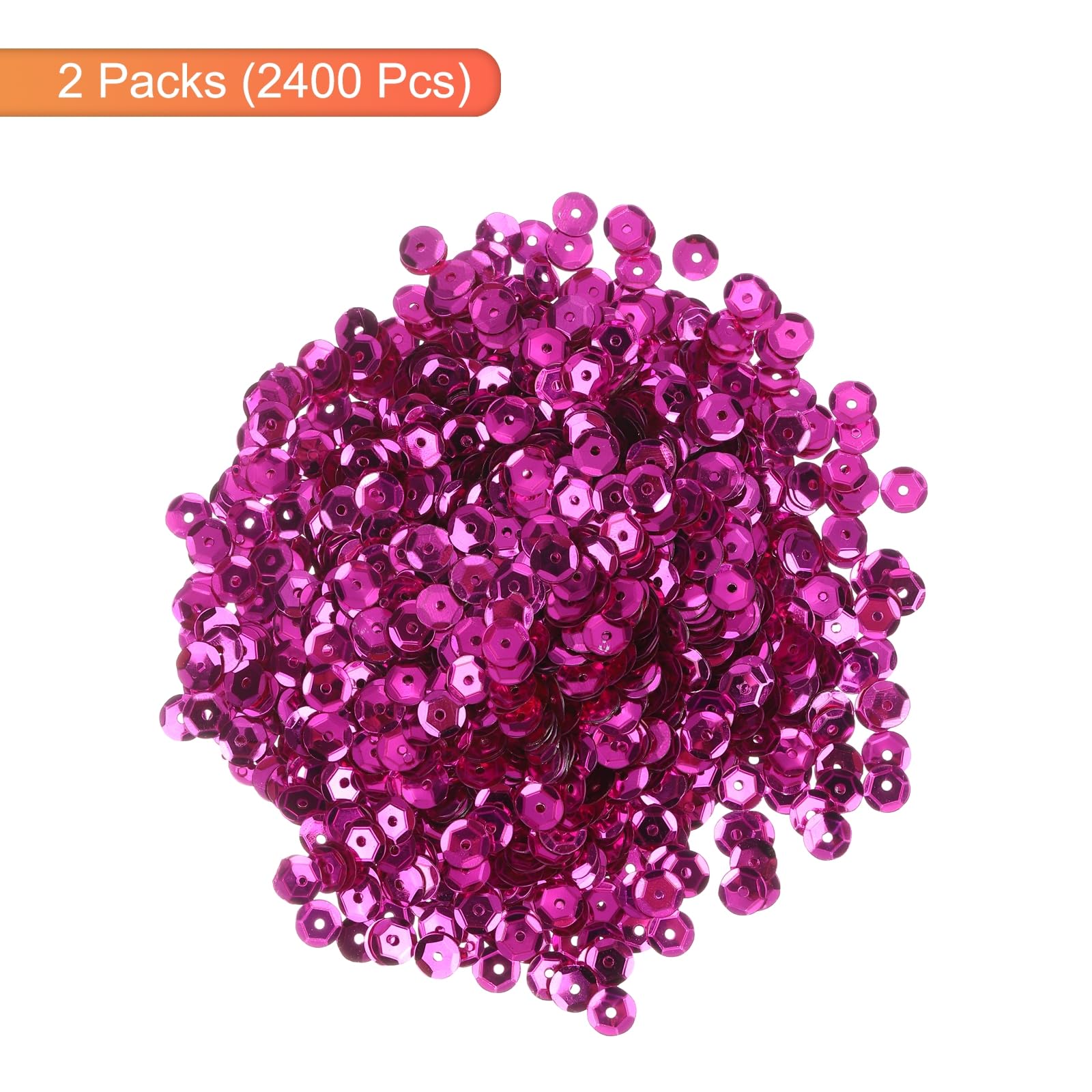 Paillettes Concaves En Forme De Fleur - 40g Violet Givrées - Idéales Pour Couture, Mariage & DIY
