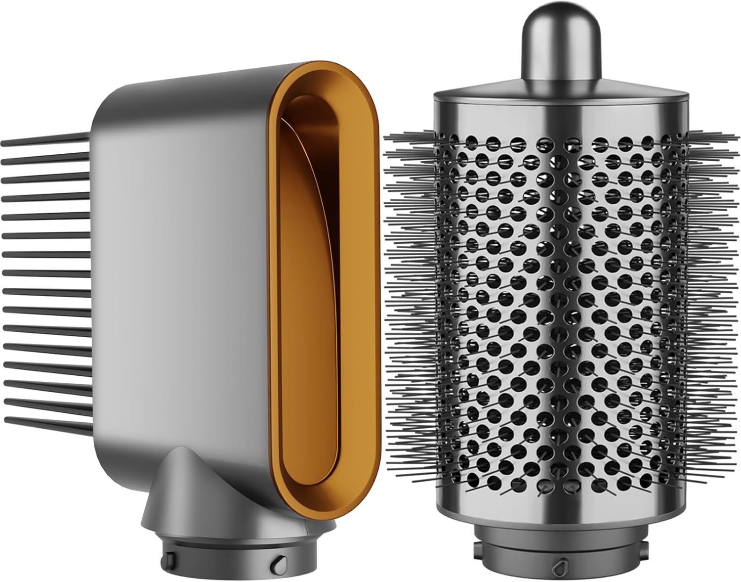 Large Round Volumizing Brush and Wide-Tooth Comb Pre-Styling Dryer Nozzle Attachment for Dyson Airwrap Attachments