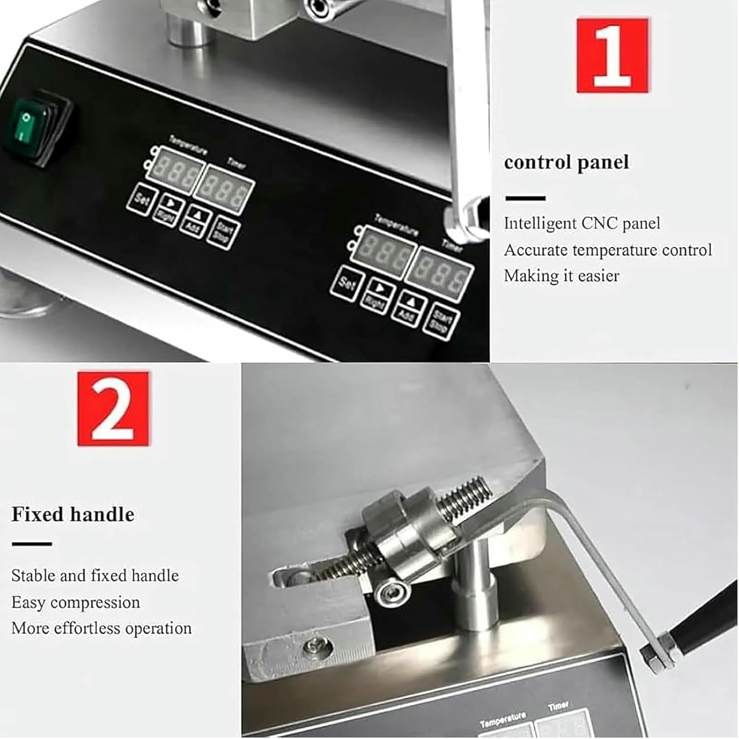 Seafood Fossil Cake Machine, 2800W Prawn Tako Senbei Maker Machine, 30x30cm Panel, Commercial Pancake Grill Roaster, Instant Crepe Maker, for Snack Bar